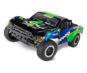 Traxxas Slash VXL: 1/10 Scale 2WD Brushless Short Course Racing Truck with TQi Traxxas Link Enabled 2.4GHz Radio System & Traxxas Stability Management (TSM) - Green