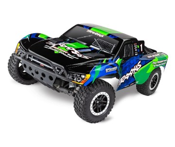 Traxxas Slash VXL: 1/10 Scale 2WD Brushless Short Course Racing Truck with TQi Traxxas Link Enabled 2.4GHz Radio System & Traxxas Stability Management (TSM) - Green