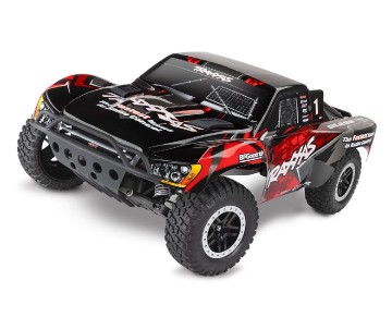 Traxxas Slash VXL: 1/10 Scale 2WD Brushless Short Course Racing Truck with TQi Traxxas Link Enabled 2.4GHz Radio System & Traxxas Stability Management (TSM) - Red