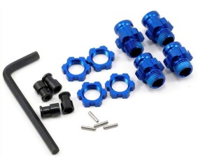 Traxxas Aluminum 17mm Wheel Adapter Set (Blue) (4)