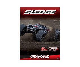 Traxxas Window Cling: Sledge-4WD-Belted- 36