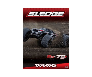 Traxxas Window Cling: Sledge-4WD-Belted- 36