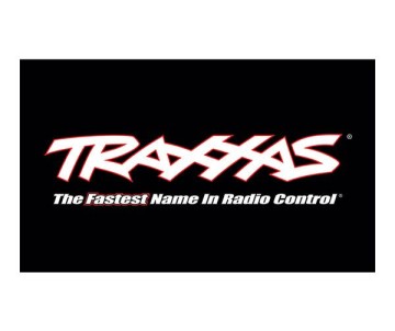 Traxxas 3' x 5' Traxxas Logo Flag - Black