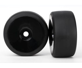 Traxxas XO-1 Front Tire w/Dish Wheels (2) (Black) (S1)