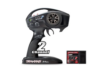 Traxxas TQi 2.4 GHz High Output radio system, 2-channel, Traxxas® Link enabled, TSM® (2-ch transmitter, 5-ch micro receiver)