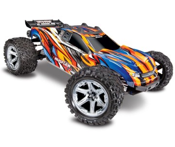 Traxxas Rustler VXL Brushless 1/10 RTR 4x4 Stadium Truck - Orange, TSM, TQi, No Battery/Charger