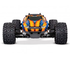 Traxxas Rustler VXL Brushless 1/10 RTR 4x4 Stadium Truck - Orange, TSM, TQi, No Battery/Charger
