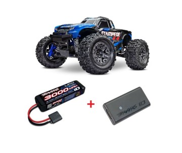 Traxxas Stampede 1/10 4X4 Brushless Monster Truck RTR with TQ 2.4GHz Radio System and BL-2s ESC (Fwd/Rev)Requires Battery and Charger - Blue Available November 2023