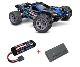 Traxxas Rustler 1/10 4X4 Brushless Stadium Truck RTR with TQ 2.4GHz Radio System and BL-2s ESC (Fwd/Rev)Requires Battery and Charger - Blue - Online Sales Begin Oct. 13, 2023