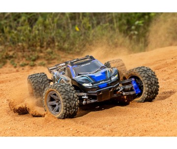Traxxas Rustler 1/10 4X4 Brushless Stadium Truck RTR with TQ 2.4GHz Radio System and BL-2s ESC (Fwd/Rev)Requires Battery and Charger - Blue - Online Sales Begin Oct. 13, 2023 Traxxas Rustler 1/10 4X4 Brushless Stadium Truck RTR with TQ 2.4GHz Radio System and BL-2s ESC (Fwd/Rev)Requires Battery and Charger - Blue - Online Sales Begin Oct. 13, 2023