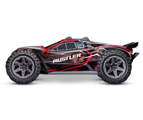 Traxxas Rustler 1/10 4X4 Brushless Stadium Truck RTR with TQ 2.4GHz Radio System and BL-2s ESC (Fwd/Rev)Requires Battery and Charger - Red - Online Sales Begin Oct. 13, 2023
