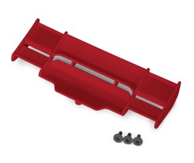Traxxas Wing, Rustler 4X4 (red)/ 3x8mm FCS (3)