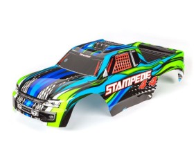 Traxxas Body, Stampede 4X4, Blue (Painted, Decals Applied)