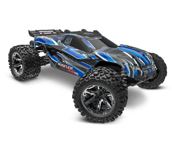 Traxxas Rustler VXL Brushless 1/10 4X4 Stadium Truck with TQi™ Traxxas Link™ Enabled 2.4GHz Radio System & Traxxas Stability Management (TSM) - Blue