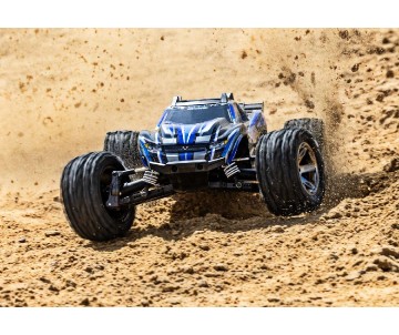 Traxxas Rustler VXL Brushless 1/10 4X4 Stadium Truck with TQi™ Traxxas Link™ Enabled 2.4GHz Radio System & Traxxas Stability Management (TSM) - Blue