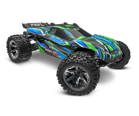 Traxxas Rustler VXL Brushless 1/10 4X4 Stadium Truck with TQi™ Traxxas Link™ Enabled 2.4GHz Radio System & Traxxas Stability Management (TSM) - Green