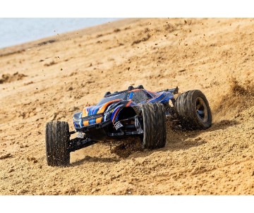 Traxxas Rustler VXL Brushless 1/10 4X4 Stadium Truck with TQi™ Traxxas Link™ Enabled 2.4GHz Radio System & Traxxas Stability Management (TSM) - Orange