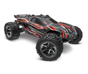 Traxxas Rustler VXL Brushless 1/10 4X4 Stadium Truck with TQi™ Traxxas Link™ Enabled 2.4GHz Radio System & Traxxas Stability Management (TSM) - Red