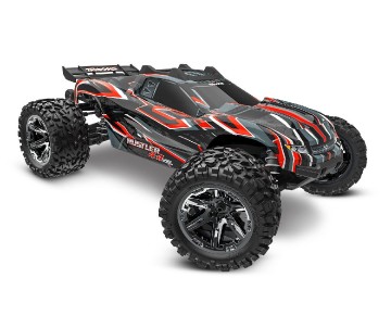 Traxxas Rustler VXL Brushless 1/10 4X4 Stadium Truck with TQi™ Traxxas Link™ Enabled 2.4GHz Radio System & Traxxas Stability Management (TSM) - Red