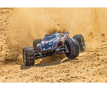 Traxxas Rustler VXL Brushless 1/10 4X4 Stadium Truck with TQi™ Traxxas Link™ Enabled 2.4GHz Radio System & Traxxas Stability Management (TSM) - Red