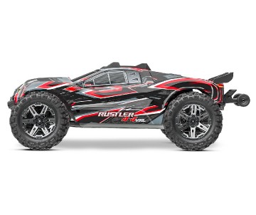 Traxxas Rustler VXL Brushless 1/10 4X4 Stadium Truck with TQi™ Traxxas Link™ Enabled 2.4GHz Radio System & Traxxas Stability Management (TSM) - Red