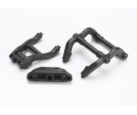 Traxxas Wheelie Bar Mount/Rear Skidplate Set (Black)