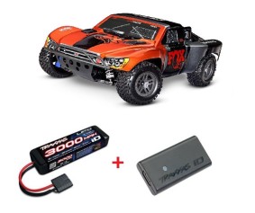 Traxxas Slash 1/10 4X4 Brushless Electric Short Course Truck RTR with TQ 2.4GHz Radio System, BL-2S ESC (Fwd/Rev) Requires Battery and Charger - FOX
