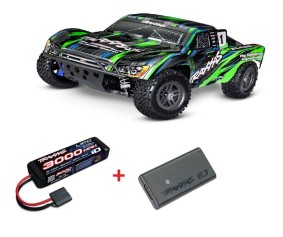 Traxxas Slash 1/10 4X4 Brushless Electric Short Course Truck RTR with TQ 2.4GHz Radio System, BL-2s ESC (Fwd/Rev) Requires Battery and Charger - Green - Online Sales Begin Oct. 13, 2023 