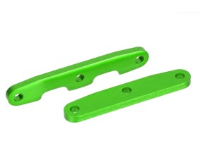 Traxxas Aluminum Bulkhead Front & Rear Tie Bar Set (Green)