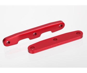 Traxxas Aluminum Bulkhead Front & Rear Tie Bar Set (Red)