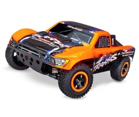 Traxxas Slash 4X4 VXL 1/10 Scale 4WD Electric Short Course Truck with TQi™ Traxxas Link™ Enabled 2.4GHz Radio System & Traxxas Stability Management (TSM)® - Orange