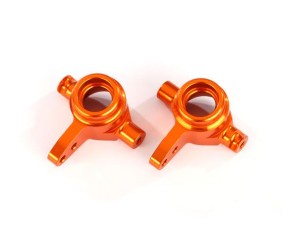 Traxxas Aluminum Steering Block Set (Orange) (2)
