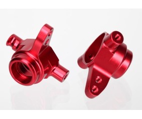 Traxxas Aluminum Steering Block Set (Red) (2)