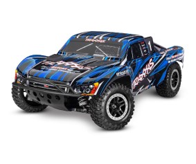 Traxxas Slash 4X4 VXL 1/10 Scale 4WD Brushless Short Course Truck with TQi Traxxas Link Enabled 2.4GHz Radio System & Traxxas Stability Management (TSM) Battery and Charger sold separately - Blue
