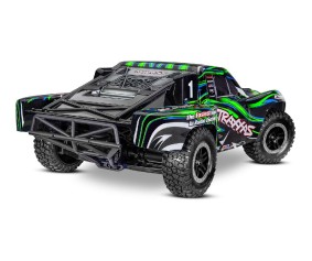 Traxxas Slash 4X4 VXL 1/10 Scale 4WD Brushless Short Course Truck with TQi Traxxas Link Enabled 2.4GHz Radio System & Traxxas Stability Management (TSM)  Battery and Charger sold separately - Green