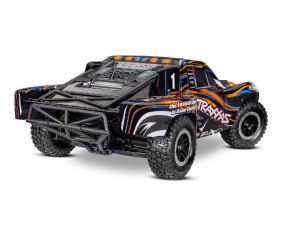 Traxxas Slash 4X4 VXL 1/10 Scale 4WD Brushless Short Course Truck with TQi Traxxas Link Enabled 2.4GHz Radio System & Traxxas Stability Management (TSM)  Battery and Charger sold separately - Orange