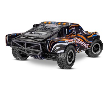 Traxxas Slash 4X4 VXL 1/10 Scale 4WD Brushless Short Course Truck with TQi Traxxas Link Enabled 2.4GHz Radio System & Traxxas Stability Management (TSM)  Battery and Charger sold separately - Orange