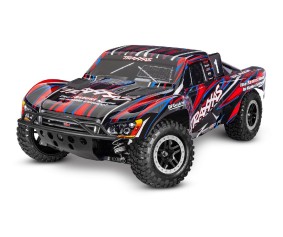Traxxas Slash 4X4 VXL 1/10 Scale 4WD Brushless Short Course Truck with TQi Traxxas Link Enabled 2.4GHz Radio System & Traxxas Stability Management (TSM)  Battery and Charger sold separately - Red