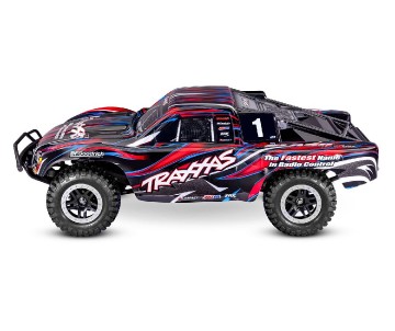 Traxxas Slash 4X4 VXL 1/10 Scale 4WD Brushless Short Course Truck with TQi Traxxas Link Enabled 2.4GHz Radio System & Traxxas Stability Management (TSM)  Battery and Charger sold separately - Red