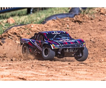 Traxxas Slash 4X4 VXL 1/10 Scale 4WD Brushless Short Course Truck with TQi Traxxas Link Enabled 2.4GHz Radio System & Traxxas Stability Management (TSM)  Battery and Charger sold separately - Red