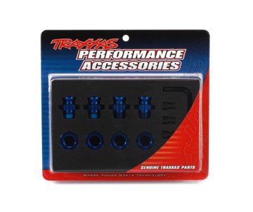 Traxxas Aluminum 17mm Wheel Adapter Set (Blue) (4)