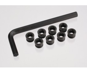 Traxxas Aluminum Pivot Ball Cap Set w/Tool (Hard-Anodized) (8)