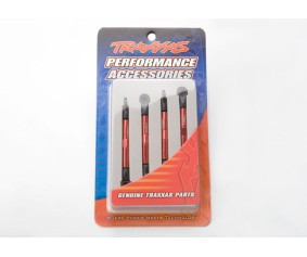 Traxxas Aluminum Toe Links (Red) (4) (Front/Rear)