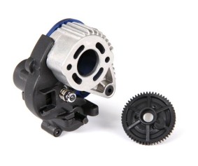 Traxxas Transmission, complete (fits 1/16-scale brushed models)