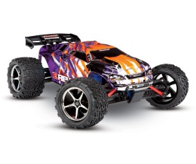 Traxxas E-Revo VXL 1/16 4WD Monster Truck RTR with TQ 2.4GHz Radio System (Fwd/Rev) Includes 6-Cell NiMH Traxxas Battery and 2-amp USB-C Charger w/ iD - PURPLE