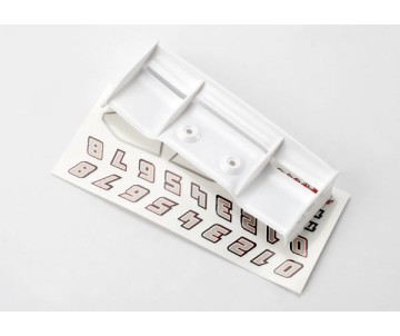Traxxas Wing, 1/16 E-Revo (white)/ decal sheet