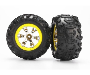 Traxxas 1/16 Assembled Yellow Beadlock Summit (2)