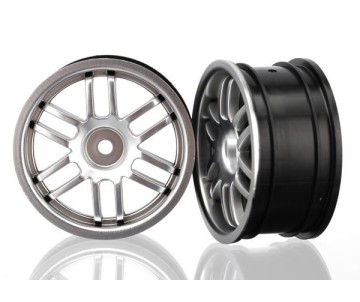 Traxxas Wheels, Rally (satin chrome) (2)