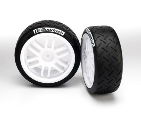 Traxxas Tires and wheels, assembled, glued (Rally wheels, BFGoodrich Rally tires) (2)