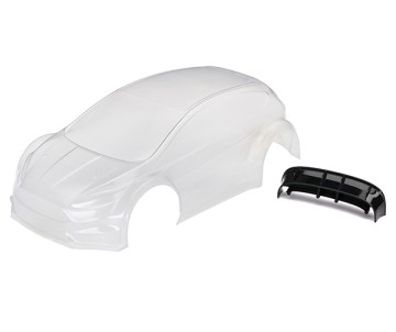 Traxxas Body, Ford Fiesta ST Rally (clear, requires painting)
